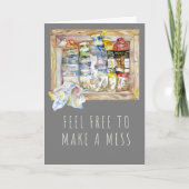 Mess Paint Tubes 12x18 Folgekarte Karte (Vorderseite)