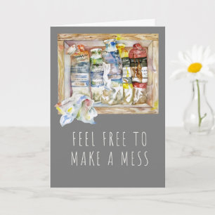 Mess Paint Tubes 12x18 Folgekarte Karte
