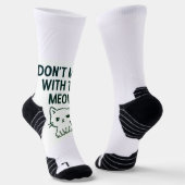 Mess With the Meow – Sweet but Psycho Cat Socken (Gewinkelt)