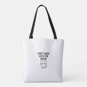 Mess With the Meow – Sweet but Psycho Cat Tasche (Rückseite)