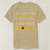 Mess With This Bartender And They Will Never Find T-Shirt (Design vorne)