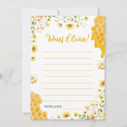 Message for the Future Bee Time Capsule Einladung (Vorderseite)