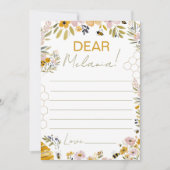 Message for the Future Bee Time Capsule Einladung (Vorderseite)