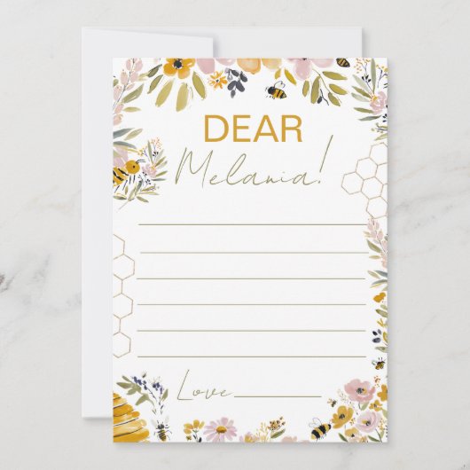 Message for the Future Bee Time Capsule Einladung (Vorderseite)