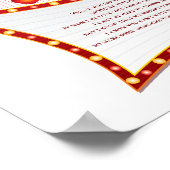 Message From The Bump Valentine Baby Shower Poster (Ecke)