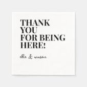 Message from the couple | Wedding Engagement Party Serviette (Vorderseite)