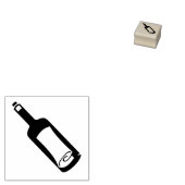 "Message in a Bottle" Gummi-Briefmarke Gummistempel (Stempel)