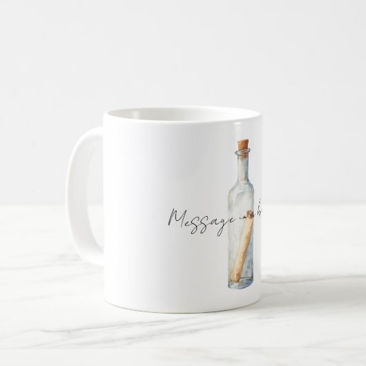 Message in a Bottle Kaffeetasse (Vorderseite Links)