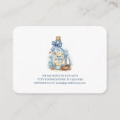 Message In Bottle Sailboat Birthday RSVP Begleitkarte (Vorderseite)