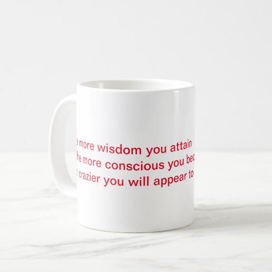 Message-Tasse Kaffeetasse (Vorderseite Links)