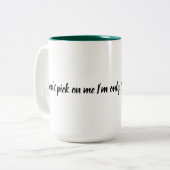 Message-Tasse Zweifarbige Tasse (Vorderseite Links)