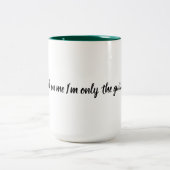Message-Tasse Zweifarbige Tasse (Mittel)
