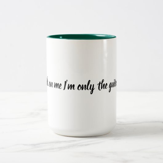 Message-Tasse Zweifarbige Tasse (Mittel)