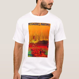 Messageries Maritimes Vintages PosterEurope T-Shirt