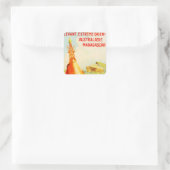 Messagries Maritimes ~ Bouy Quadratischer Aufkleber (Tasche)