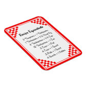 Messäquivalent Red Karos Kitchen Helper Magnet (Rechte Seite)