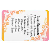 Messäquivalente Blumenblumen-Kühlschrankmagnet Magnet (Horizontal)