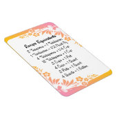 Messäquivalente Blumenblumen-Kühlschrankmagnet Magnet (Rechte Seite)