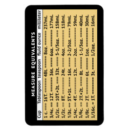 Messäquivalente Gelber Kühlschrank Magnet