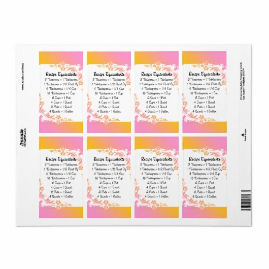 Messäquivalente Küchenhelfer Floral (Vorne)