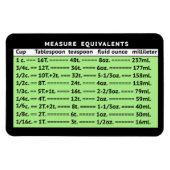 Messäquivalente Pear Green Kühlschrank Magnet (Horizontal)