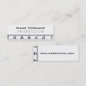 Messband Mini Visitenkarte (Vorne/Hinten)