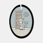 Messbare Momente Ornament Aus Metall (Vorderseite links)