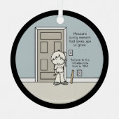 Messbare Momente Ornament Aus Metall (Vorderseite)