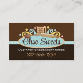 Messbecher Button Backen Visitenkarten ... Visitenkarte (Vorderseite)