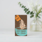 Messbecher für Spritzgießbäckerei Visitenkarte (Stehend Vorderseite)