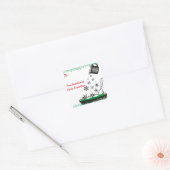 Messbecher gießen Schneeflocken Weihnachtsgebäck Quadratischer Aufkleber (Umschlag)