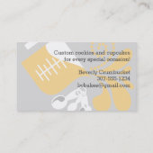 Messbecherlöffel-Bäckereikochen kulinarisch Visitenkarte (Rückseite)