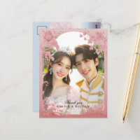 Messe danke Ihnen Foto Hochzeit Postkarte