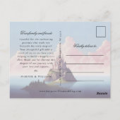 Messe danke Ihnen Foto Hochzeit Postkarte (Rückseite)