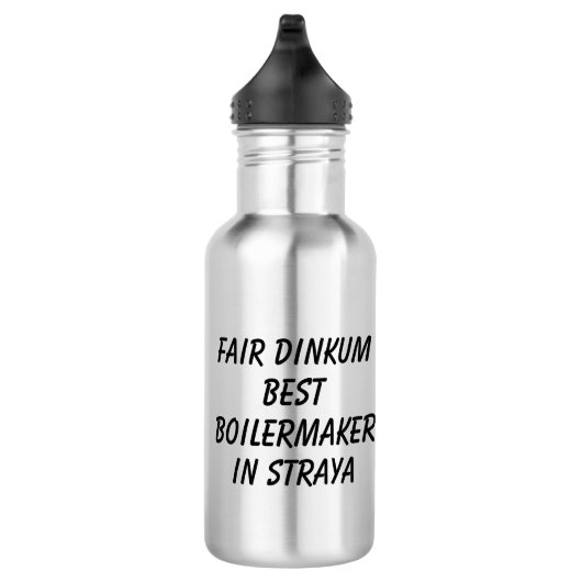 Messe Dinkum BEST BOILERMAKER in Straya Edelstahlflasche (Rechts)