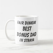 Messe Dinkum BEST BONUS VATER in Straya (Australie Kaffeetasse (Links)