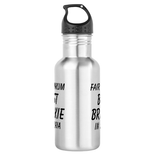 Messe Dinkum BEST BRICKIE (Bricklayer) in Straya Edelstahlflasche (Rückseite)