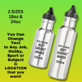 Messe Dinkum BEST CABINET MAKER in Straya Edelstahlflasche