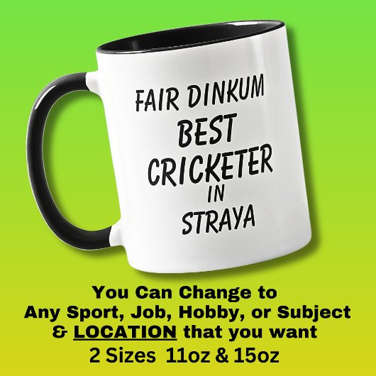 Messe Dinkum BEST CRICKETER in Straya Tasse