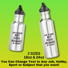 Messe Dinkum BEST DIESEL MECHANIC in Straya Edelstahlflasche