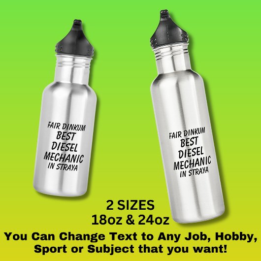 Messe Dinkum BEST DIESEL MECHANIC in Straya Edelstahlflasche