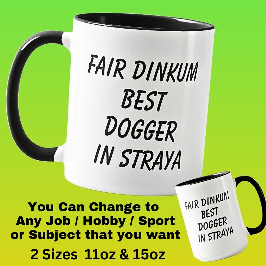 Messe Dinkum BEST DOGGER in Straya Tasse