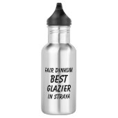 Messe Dinkum BEST GLAZIER in Straya Edelstahlflasche (Rechts)