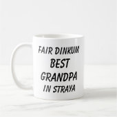Messe Dinkum BEST GRANDPA in Straya (Australien) Kaffeetasse (Links)