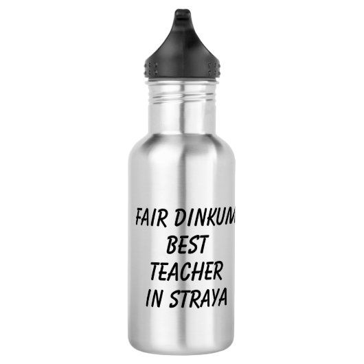 Messe Dinkum BEST LEHRER in Straya Edelstahlflasche (Rechts)