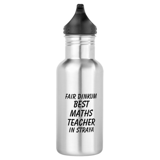 Messe Dinkum BEST MATH LEHRER in Straya Edelstahlflasche (Rechts)
