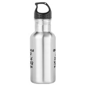 Messe Dinkum BEST MATH LEHRER in Straya Edelstahlflasche (Rückseite)