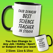 Messe Dinkum BEST SCIENCE LEHRER IN Straya Tasse