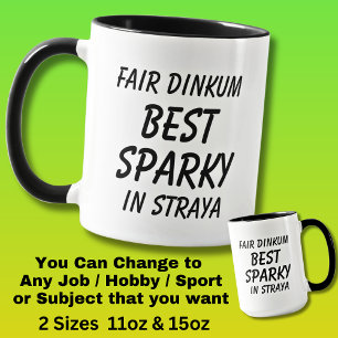 Messe Dinkum BEST SPARKY (Electrician) in Straya Tasse