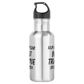 Messe Dinkum BEST TRUCKIE (LKW-Fahrer) in Straya Edelstahlflasche (Rückseite)